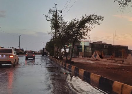 بارش باران در شهرستان بندرلنگه