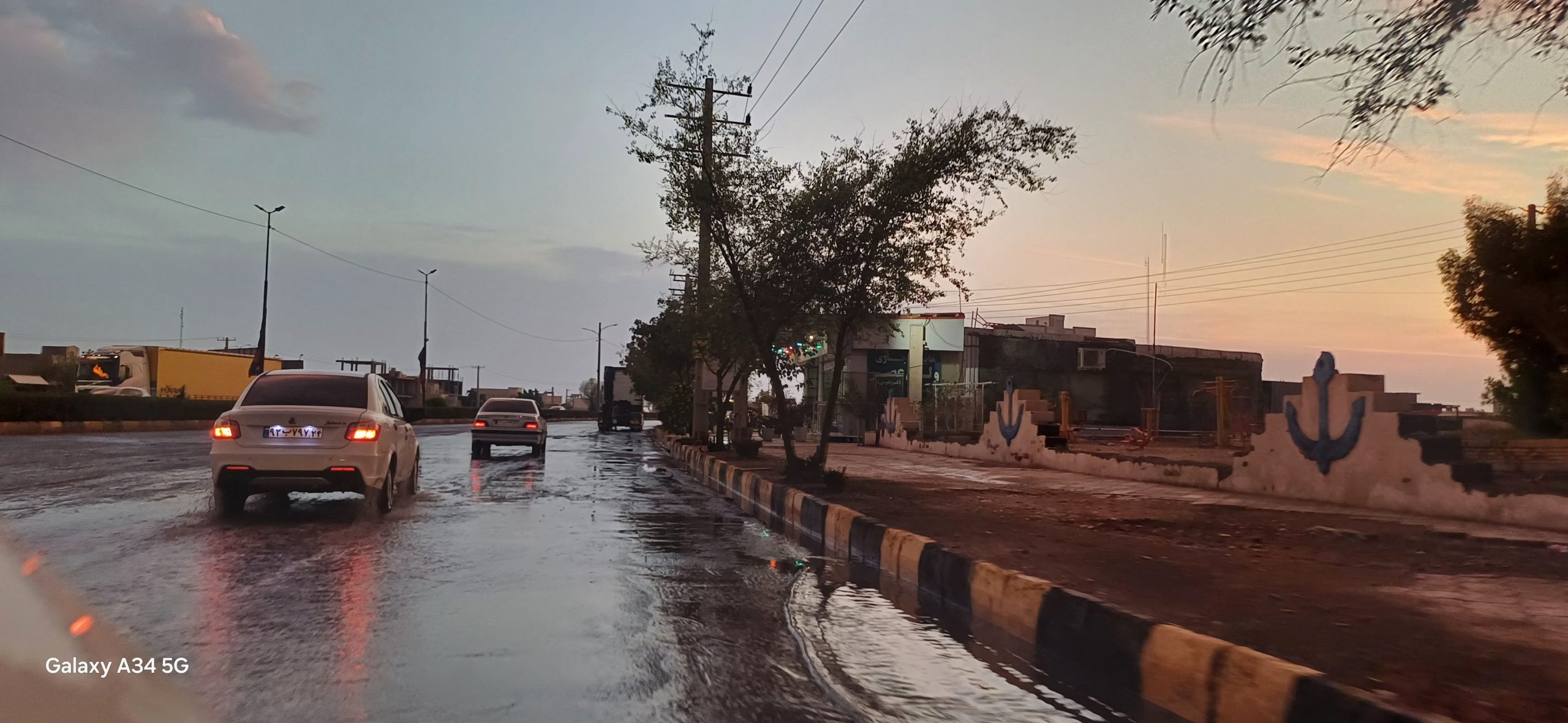 بارش باران در شهرستان بندرلنگه